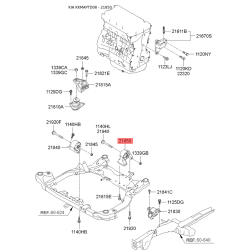 Подушка двигателя задняя 21930-1M250 Mobis