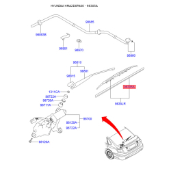 Щетка стеклоочистителя 98351-24510 Mobis