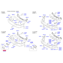 Фонарь задний левый 92405-25700 Mobis