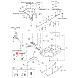 Манжета (сальник) колінвалу 43134-3A011 Mobis