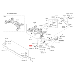 Кронштейн поперечної балки (підрамника) лівий 55470-0W000 Mobis