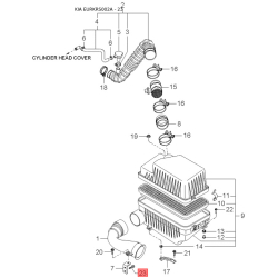 Шланг (трубка) вакуумная 0K2JA-20345 Mobis