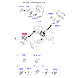 Вимикач нижній 93310-2B000WK Mobis