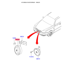 Звуковий сигнал 96620-25100 Mobis