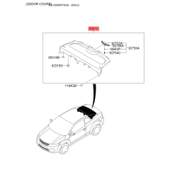 Полка багажника 85610-1M500WK Mobis