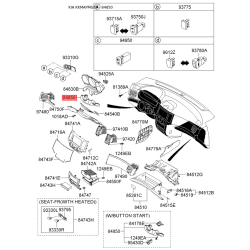 Накладка панели прибров (торпеды) нижняя 84852-2G100VA Mobis