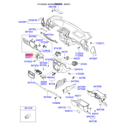 Накладка панелі приладів (торпеди) верхня 84850-3K000FZ Mobis