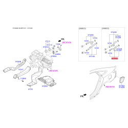 Шланг (патрубок) системы охлаждения 97311-C1500 Mobis