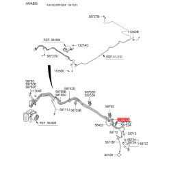 Трубопровід гальмівного приводу 58722-1F300 Mobis