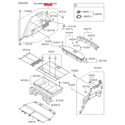 Оббивка багажника права 85740-1D000WK Mobis