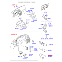 Блок кнопок стеклоподъёмника левый 93580-2D000LT Mobis