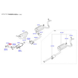 Труба выхлопного газа 28610-2L510 Mobis