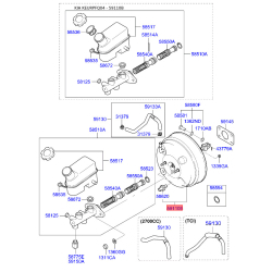 Підсилювач гальмівної системи 59110-2E000 Mobis