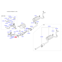 Труба выхлопного газа 28610-2L810 Mobis