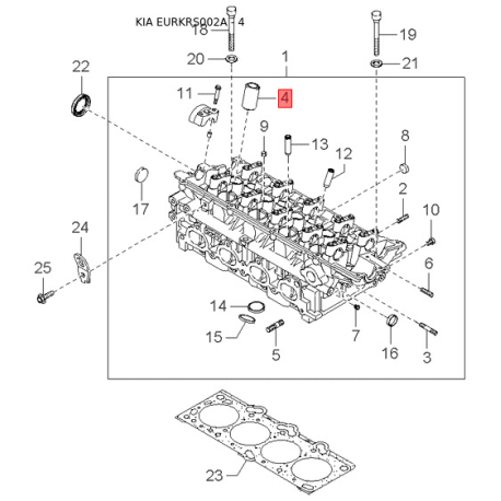 Реле, протиблокувальний пристрій 39160-23000 Mobis - 3916023000 - схема з каталогу 4, EURKRS002A 3916023000