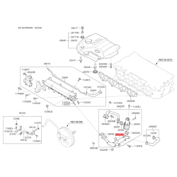Радиатор, рециркуляция ОГ 28416-2A410 Mobis