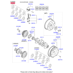 Комплект вкладышей 23060-02912 Mobis