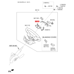 Накладка рульового колеса зовнішня 56171-3W500WK Mobis