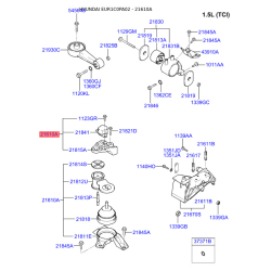 Кронштейн, подвеска двигателя 21840-1C100 Mobis