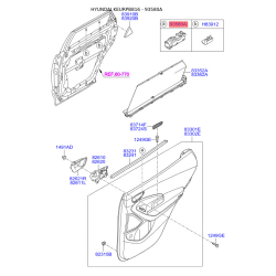 Выключатель 93580-2W600 Mobis