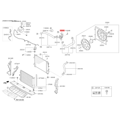 З'єднувальний патрубок, провід охолоджувальної рідини 25329-B2200 Mobis