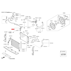 Кріплення радіатора верхнє 25333-B2000 Mobis