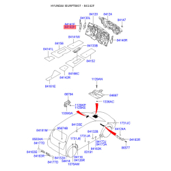 Ізоляція крила права 84162-1C060 Mobis