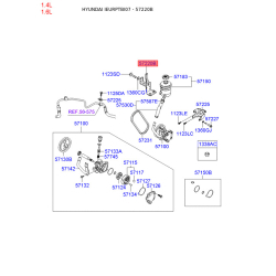 Кронштейн насоса гідропідсилювача керма 57220-1C800 Mobis
