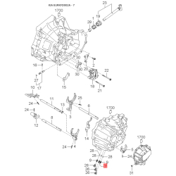 Суппорт тормозной без колодок левый 58110-FDC00 Mobis