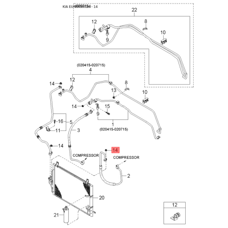 Передача планетарна АКПП MFU60-195K2A Mobis - MFU60195K2A - схема з каталогу 14, EURKRS002A MFU60195K2A