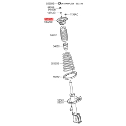 Опора стойки амортизатора левая 55310-2F000 Mobis