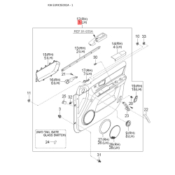 Важіль перемикання передач АКПП 46700-3E430 Mobis