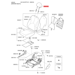 Регулювальний елемент, підголівник 88700-1G000384 Mobis