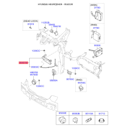 Блок керування, мережа датчиків (CAN) 95400-2L105 Mobis