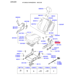Сидение крепление 88122-2E000Z9 Mobis