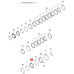 Пробка упору регулювання рульового механізму 57737-2D000 Mobis