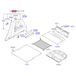 Обивка багажника левая 85730-1C620WK Mobis