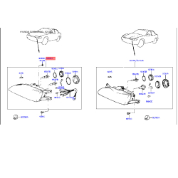 Фара основна права 92102-34530 Mobis