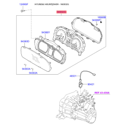 Панель приборов (щиток), в сборе и комплектующие 94033-2R060 Mobis