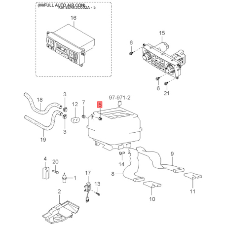 Руль (рулевое колесо) в сборе 56120-3D000BT Mobis - 561203D000BT - схема с каталога 5, EURK3C002A 561203D000BT