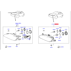 Фара основная правая 92102-34061 Mobis