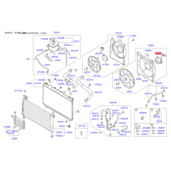 Вентилятор радіатора охолодження 25386-3A150 Mobis