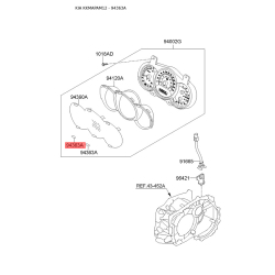 Панель приборов (щиток), в сборе и комплектующие 94363-2K000 Mobis