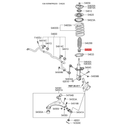 Пылезащитный комплект амортизатора 54626-2G000 Mobis