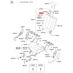 Сидіння кріплення 89364-1D100RU Mobis