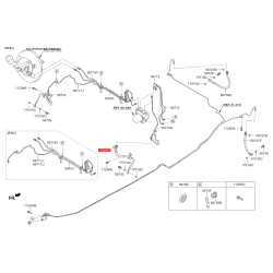 Шланг тормозной передний левый 58731-A4000 Mobis