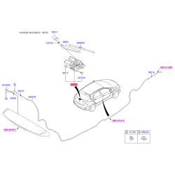 Двигун склоочисника 98700-A5000 Mobis