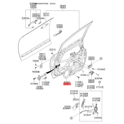 Підйомний пристрій для вікон лівий 82401-1D010 Mobis