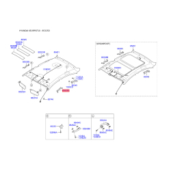 Демпфер панелі даху передній лівий 85431-3SFL0 Mobis