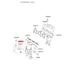 Коллектор, система выпуска левая 28510-37530 Mobis